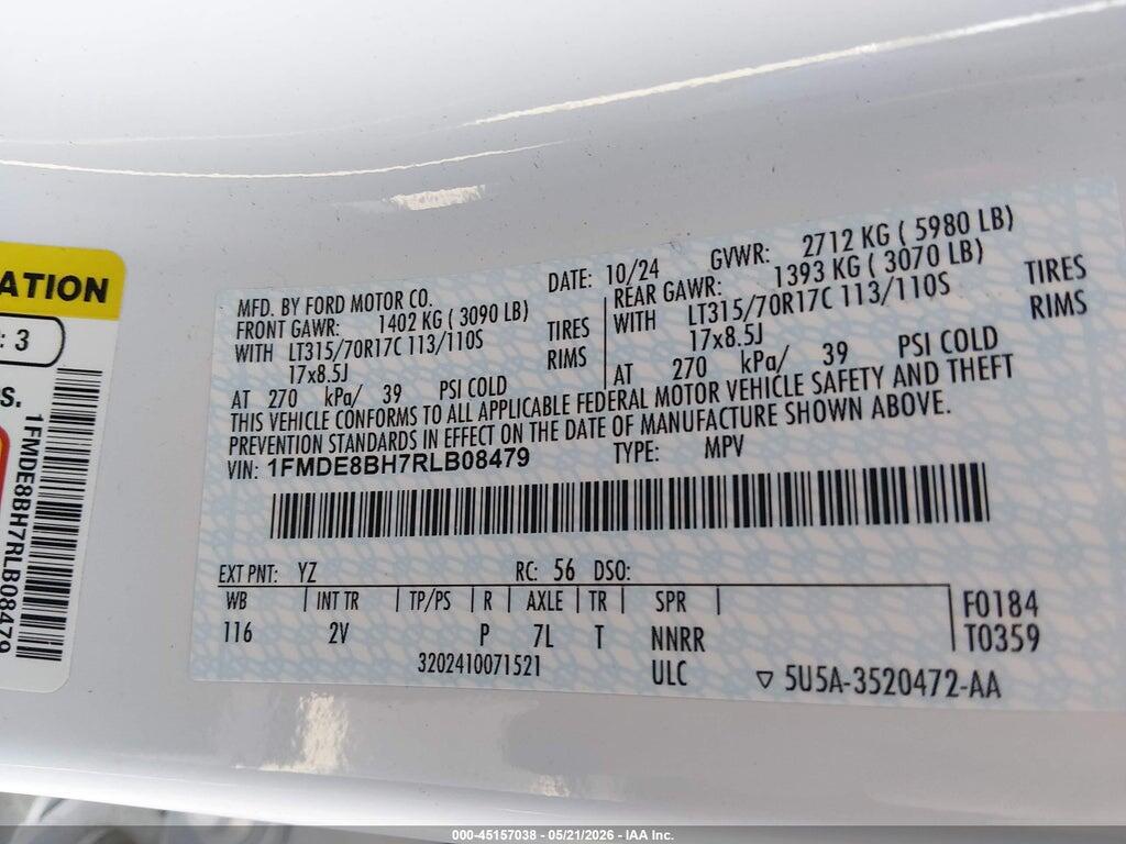 1FMDE8BH7RLB08479 2024 FORD BRONCO photo no. 9