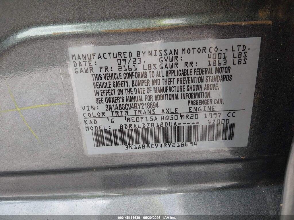 3N1AB8CV4RY218694 2024 NISSAN SENTRA photo no. 9