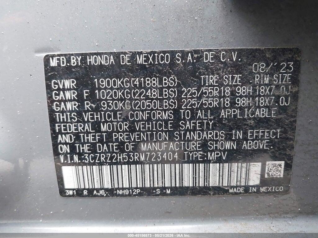3CZRZ2H53RM723404 2024 HONDA HR-V photo no. 9