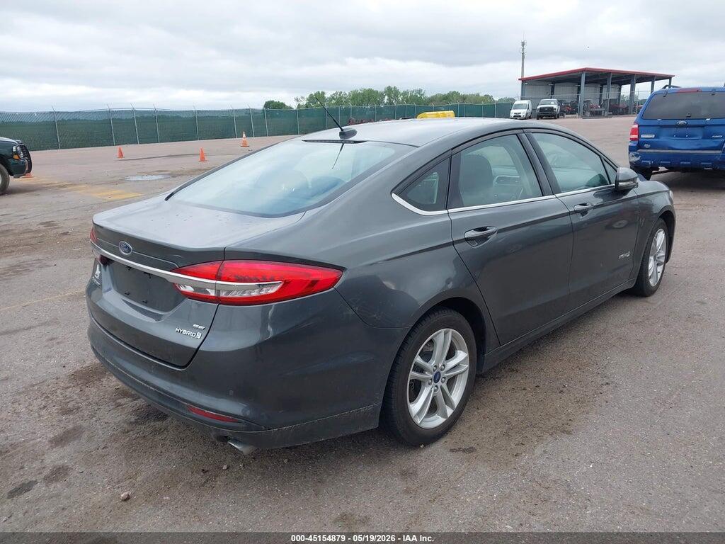 3FA6P0LU9JR220975 2018 FORD FUSION HYBRID photo no. 4