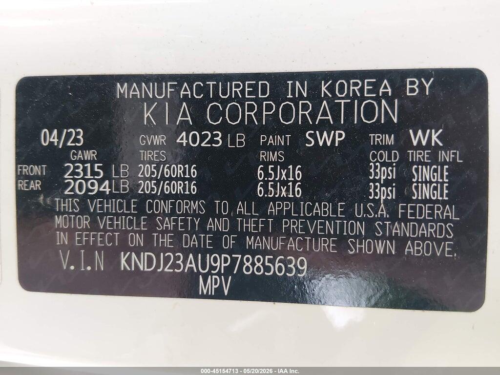 KNDJ23AU9P7885639 2023 KIA SOUL photo no. 9