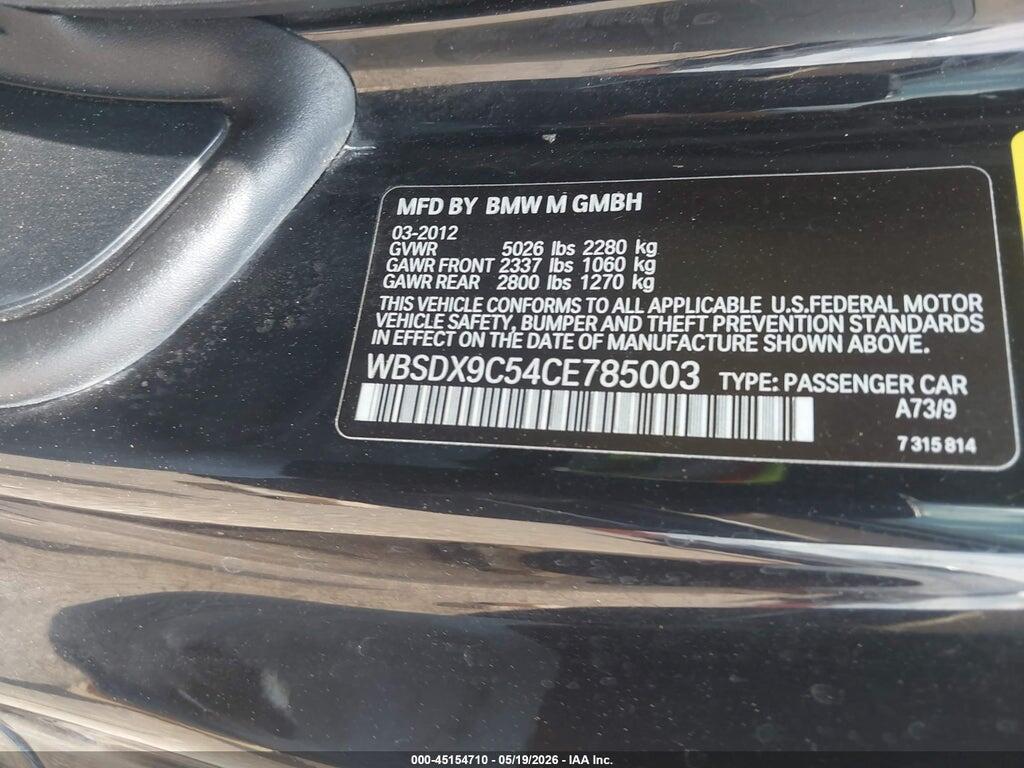 WBSDX9C54CE785003 2012 BMW M3 photo no. 9
