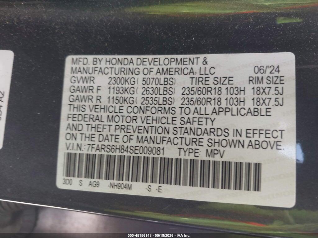 7FARS6H84SE009081 2025 HONDA CR-V HYBRID photo no. 9