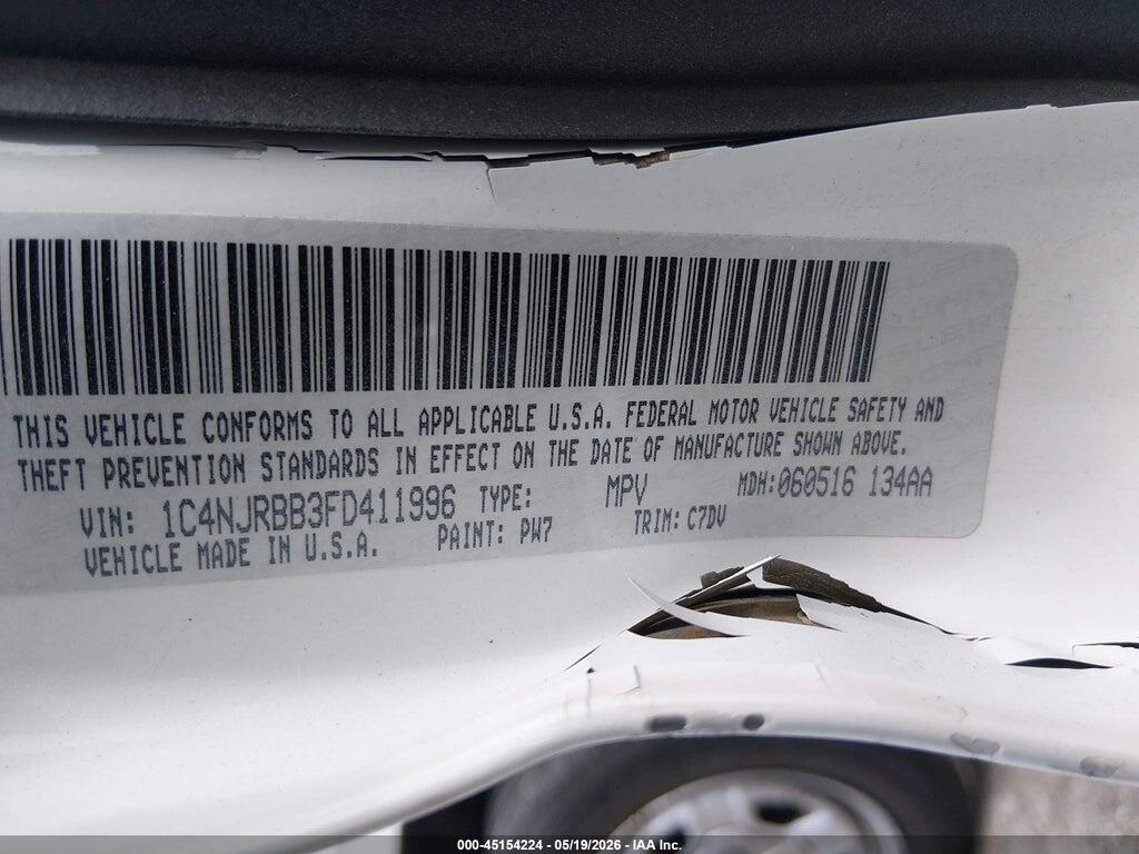 1C4NJRBB3FD411996 2015 JEEP PATRIOT photo no. 9