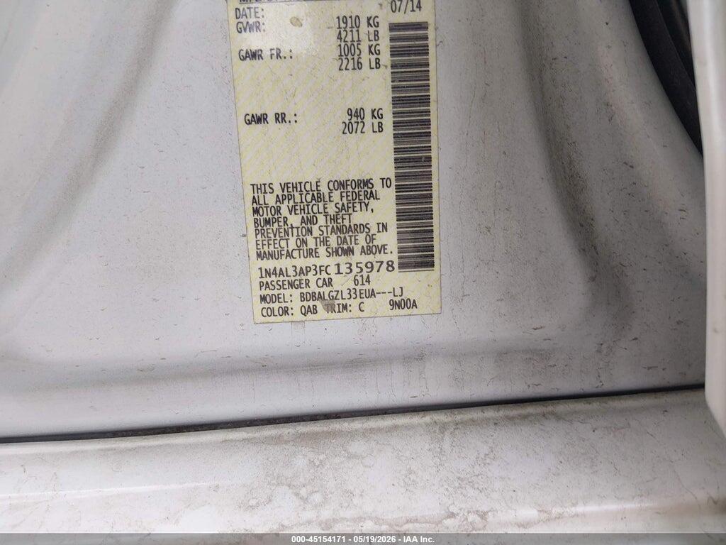 1N4AL3AP3FC135978 2015 NISSAN ALTIMA photo no. 9
