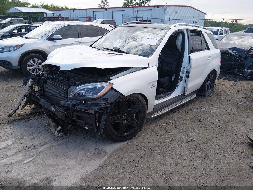 4JGDA7EB4EA347037 2014 MERCEDES-BENZ ML 63 AMG photo no. 2