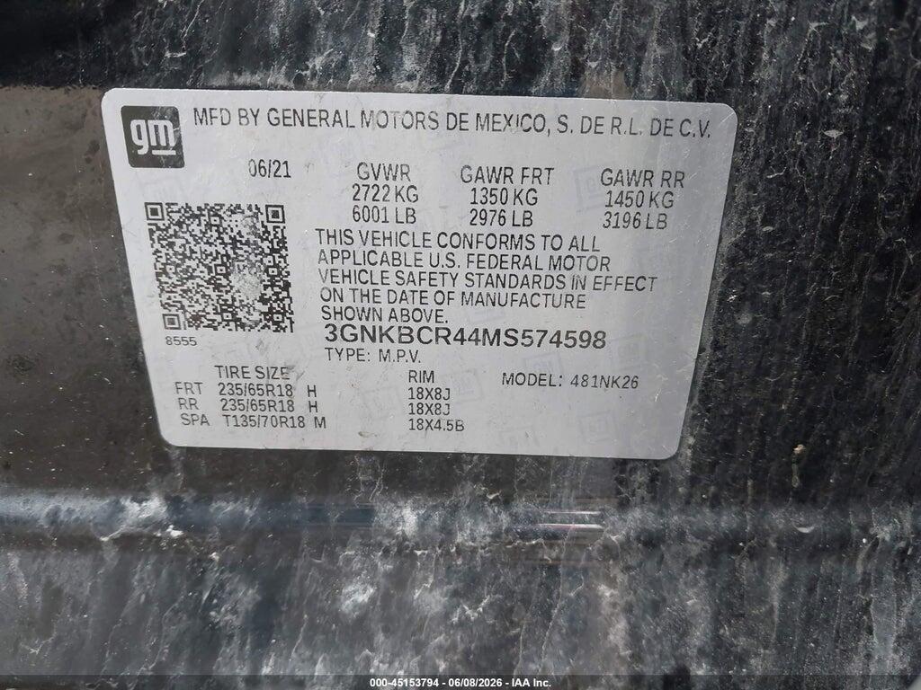 3GNKBCR44MS574598 2021 CHEVROLET BLAZER photo no. 9