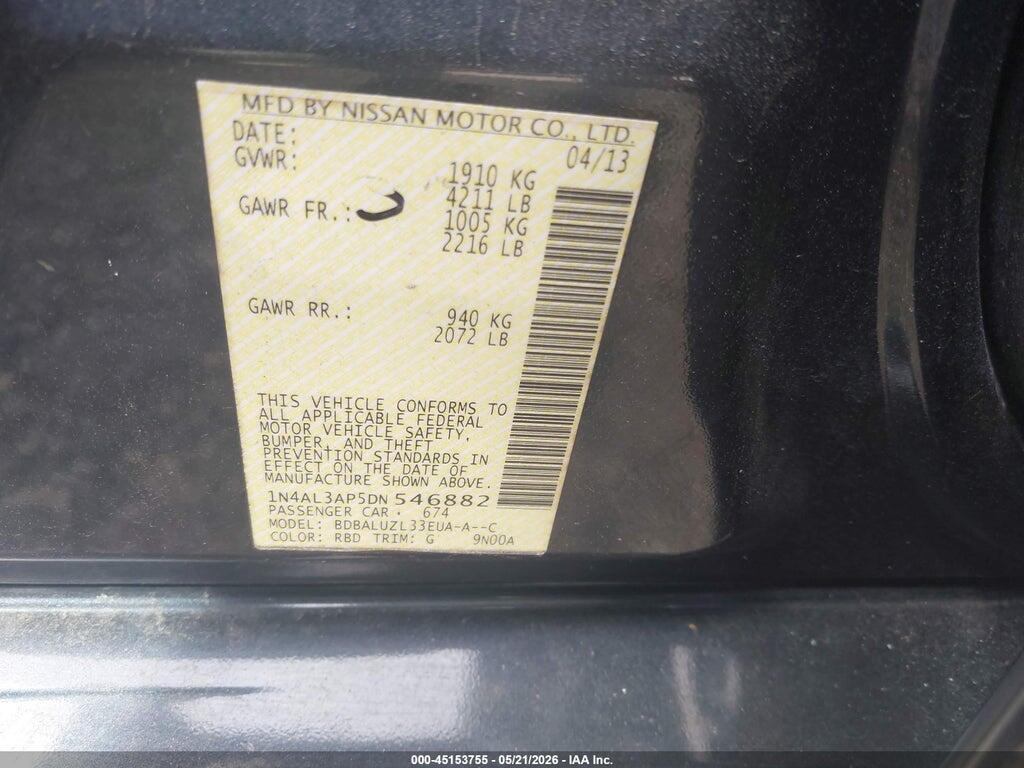 1N4AL3AP5DN546882 2013 NISSAN ALTIMA photo no. 9