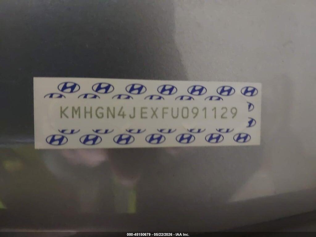 KMHGN4JEXFU091129 2015 HYUNDAI GENESIS photo no. 9