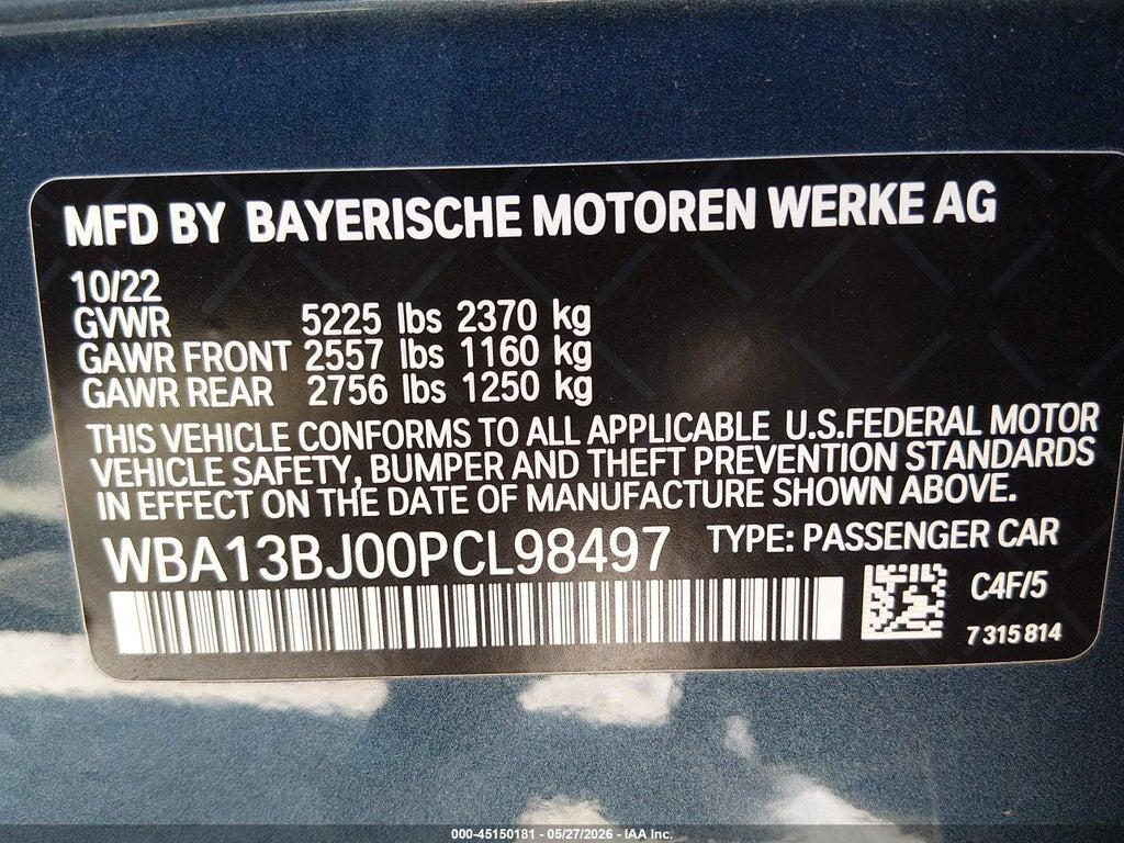 WBA13BJ00PCL98497 2023 BMW 530 photo no. 9