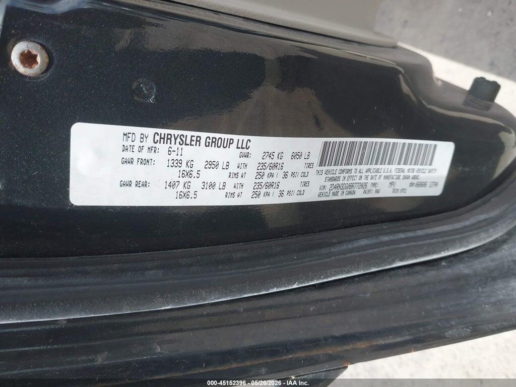 2D4RN3DG0BR772026 2011 DODGE GRAND CARAVAN photo no. 9