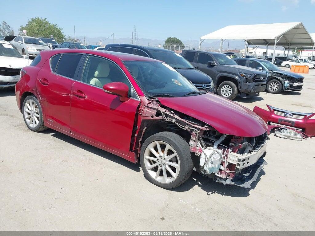 JTHKD5BH6C2104142 2012 LEXUS CT 200H photo no. 1
