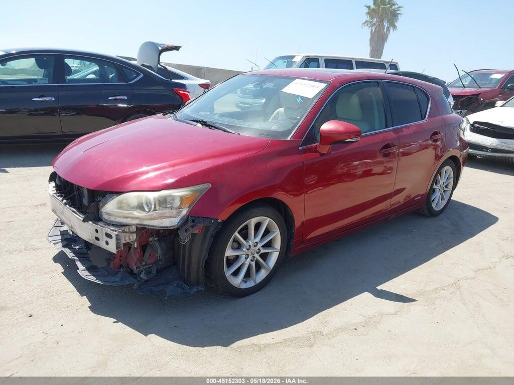 JTHKD5BH6C2104142 2012 LEXUS CT 200H photo no. 2