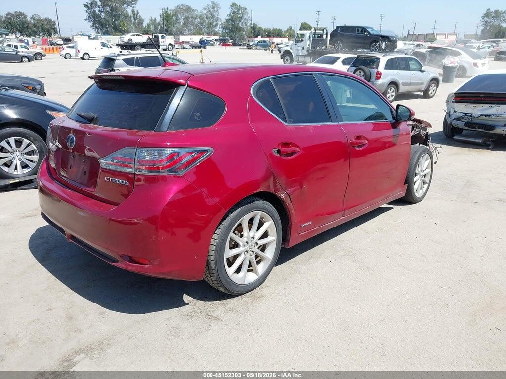 JTHKD5BH6C2104142 2012 LEXUS CT 200H photo no. 4