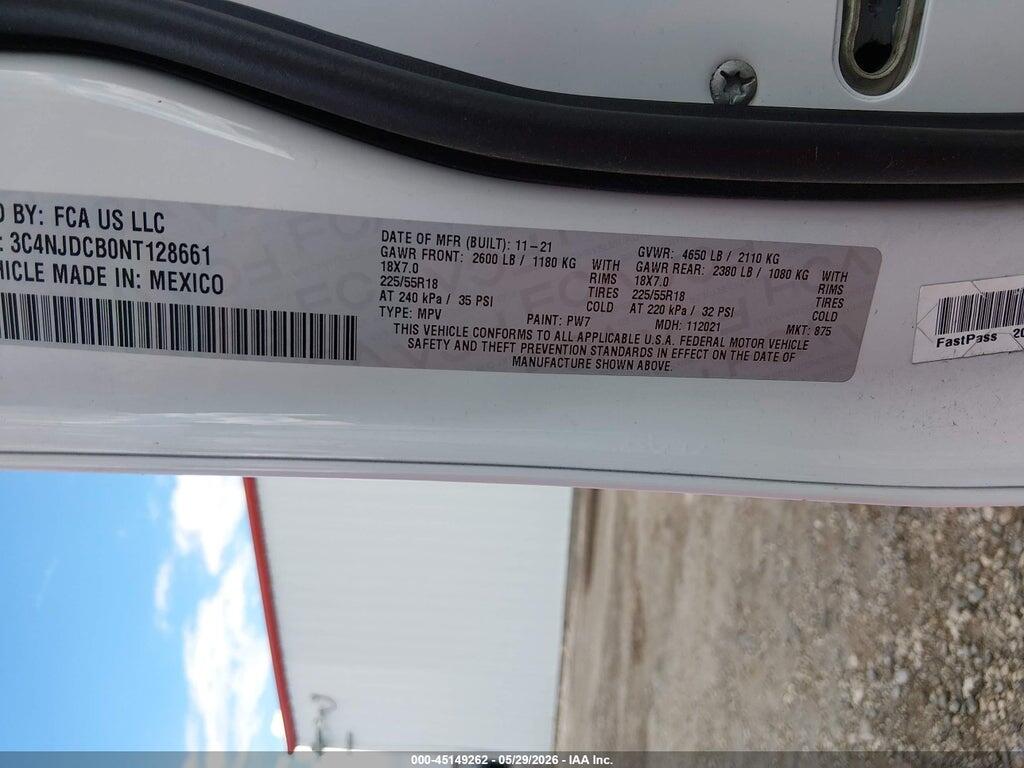 3C4NJDCB0NT128661 2022 JEEP COMPASS photo no. 9
