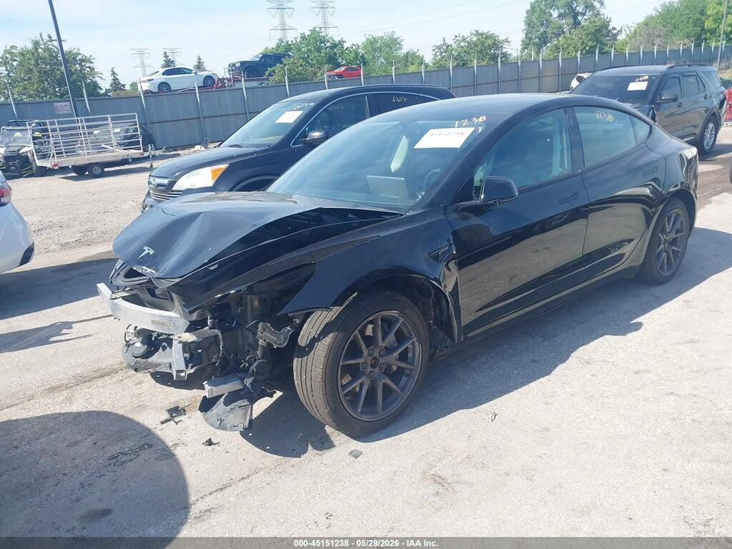5YJ3E1EB4NF192689 2022 TESLA MODEL 3 photo no. 2