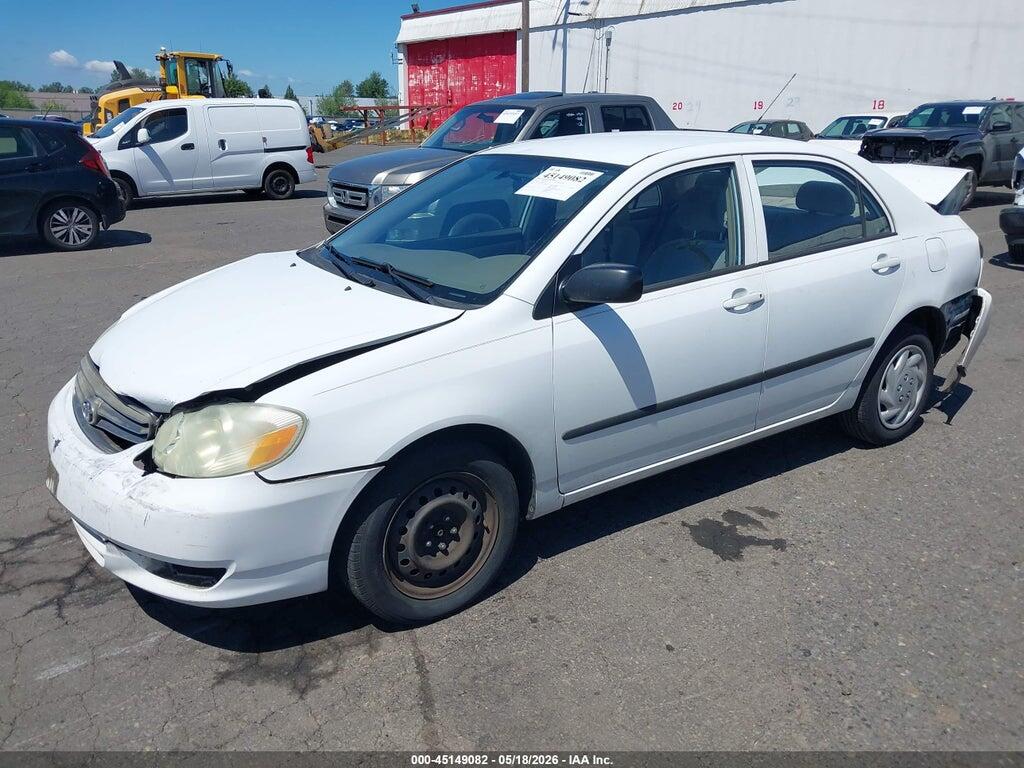 1NXBR32E93Z186025 2003 TOYOTA COROLLA photo no. 2