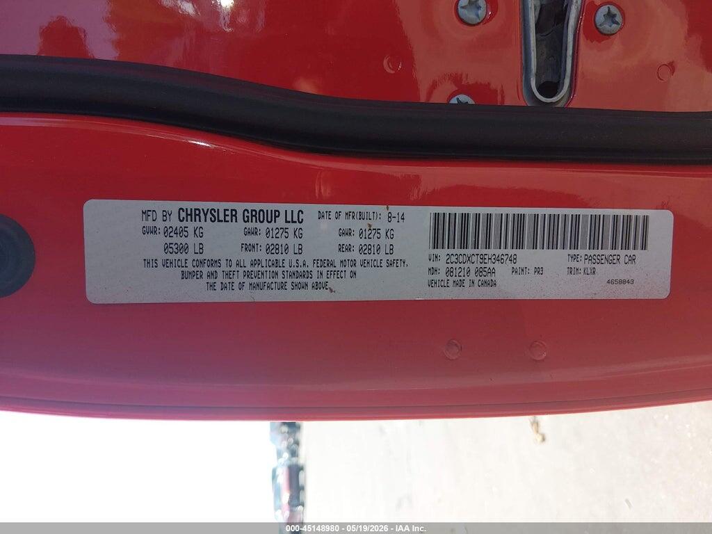 2C3CDXCT9EH346748 2014 DODGE CHARGER photo no. 9
