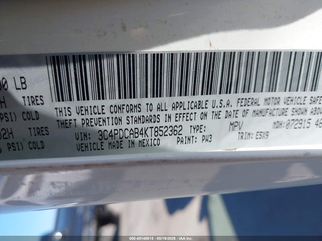 3C4PDCAB4KT852362 2019 DODGE JOURNEY photo no. 9