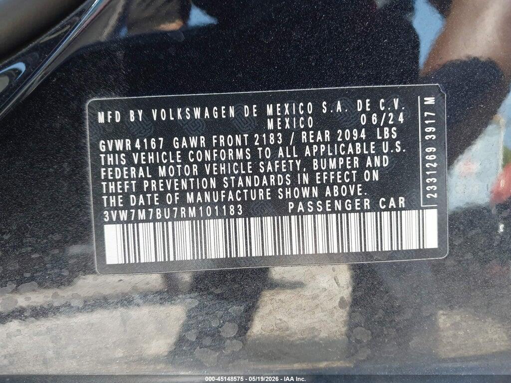 3VW7M7BU7RM101183 2024 VOLKSWAGEN JETTA photo no. 9