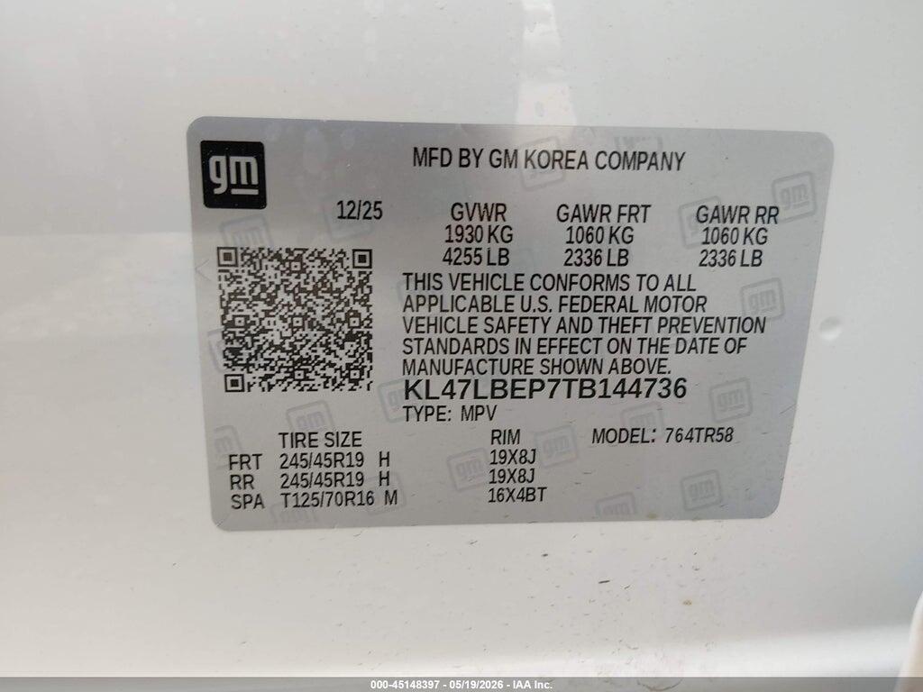 KL47LBEP7TB144736 2026 BUICK ENVISTA photo no. 9