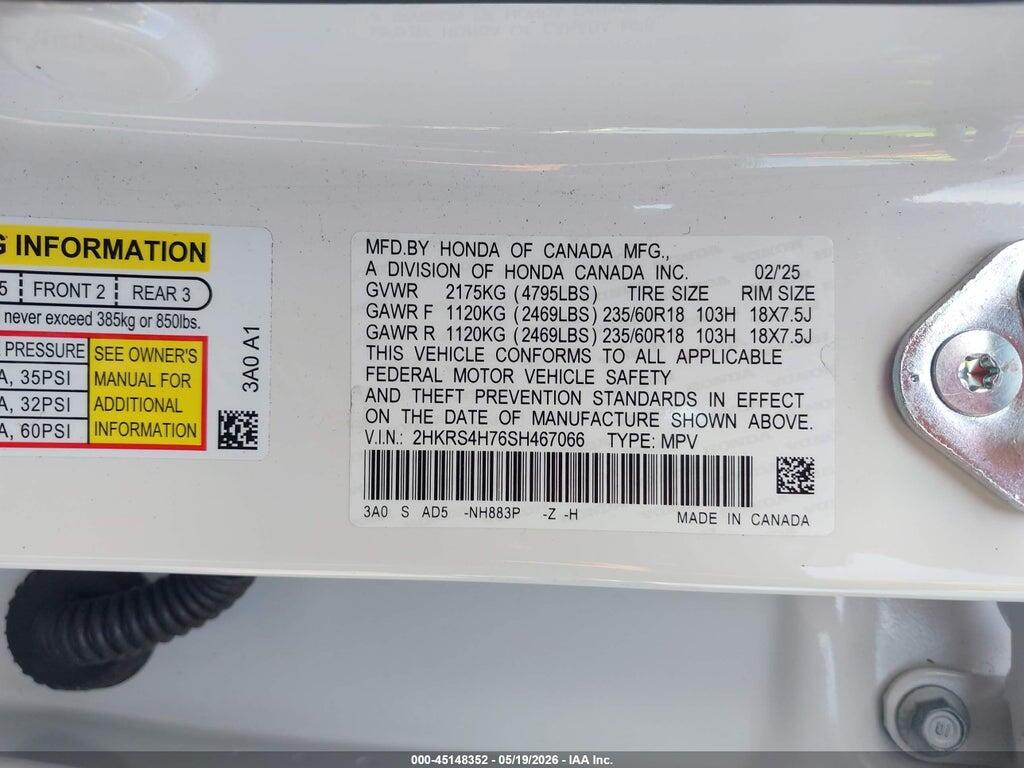2HKRS4H76SH467066 2025 HONDA CR-V photo no. 9