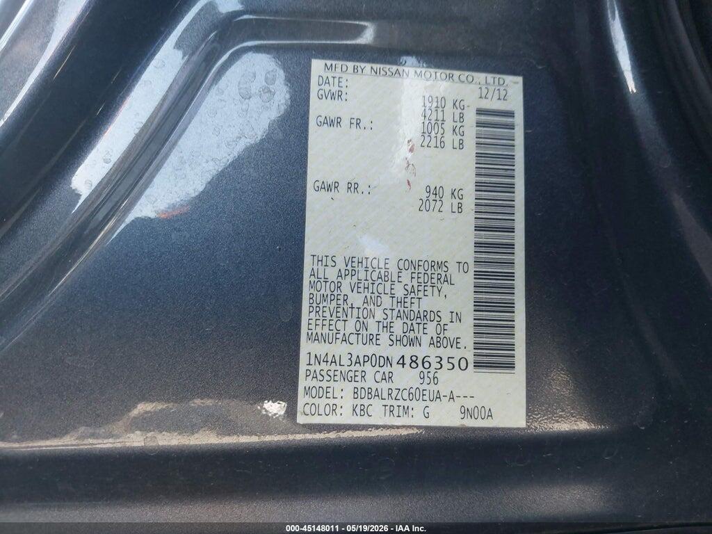 1N4AL3AP0DN486350 2013 NISSAN ALTIMA photo no. 9