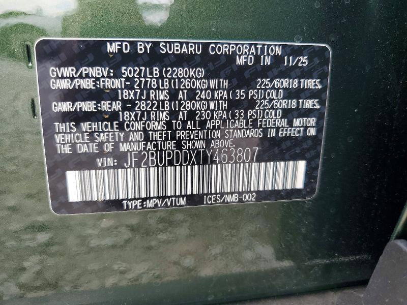 2026 SUBARU OUTBACK LIMITED — Фото 13 из 13