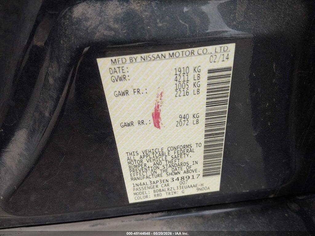 1N4AL3AP3EN348917 2014 NISSAN ALTIMA photo no. 9