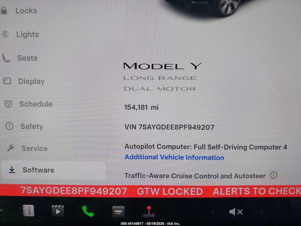 7SAYGDEE8PF949207 2023 TESLA MODEL Y photo no. 7