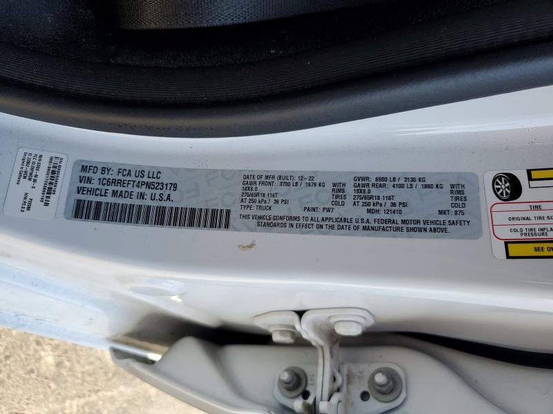 1C6RREFT4PN523179 2023 RAM 1500 photo no. 12