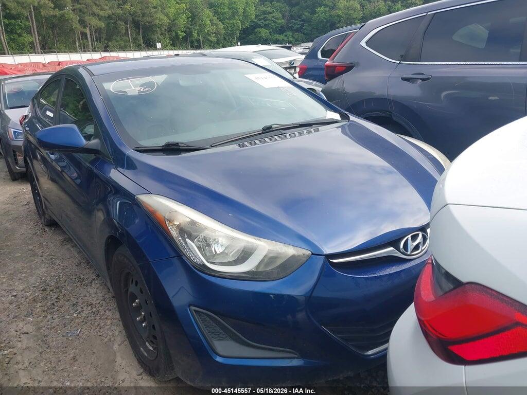 5NPDH4AE1GH746630 2016 HYUNDAI ELANTRA photo no. 1