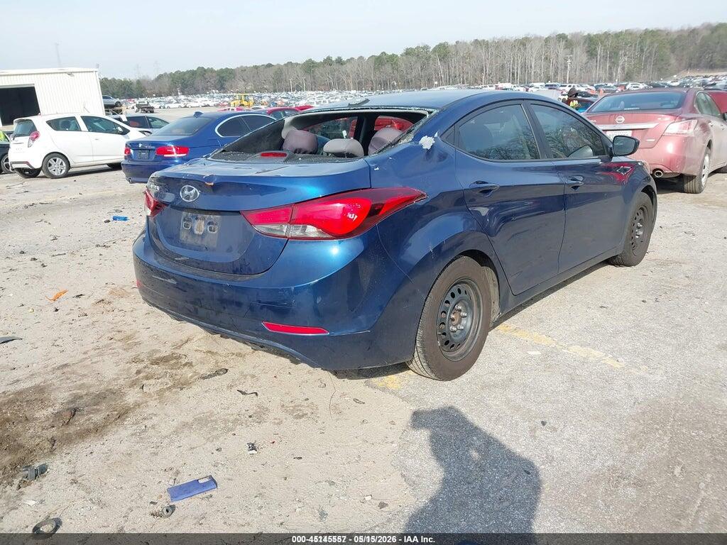 5NPDH4AE1GH746630 2016 HYUNDAI ELANTRA photo no. 4