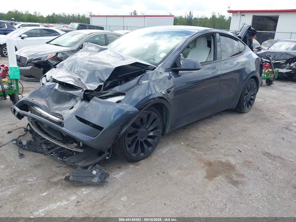 7SAYGDEF8NF453586 2022 TESLA MODEL Y photo no. 2