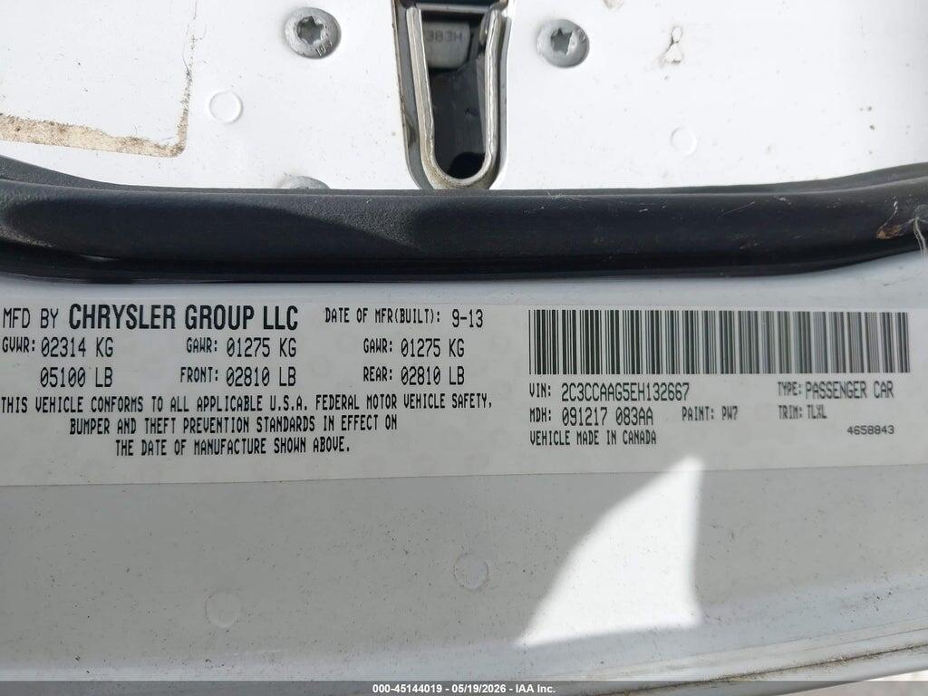2C3CCAAG5EH132667 2014 CHRYSLER 300 photo no. 9