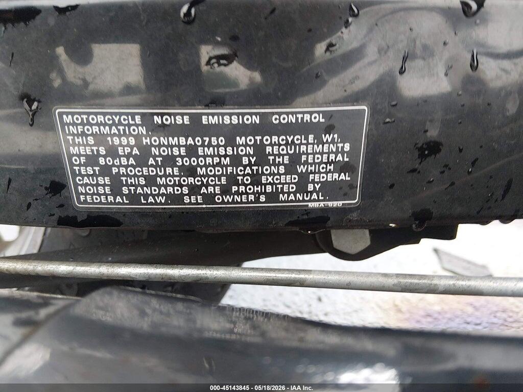 JH2RC4409XM100124 1999 HONDA VT750 photo no. 10