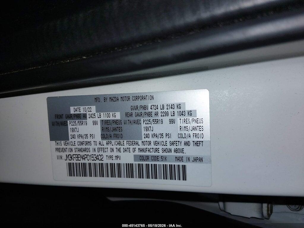 JM3KFBEM4P0153402 2023 MAZDA CX-5 photo no. 9