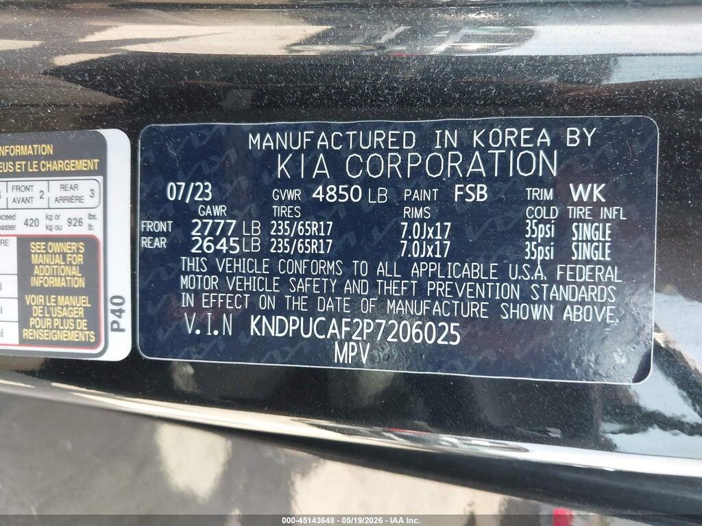 KNDPUCAF2P7206025 2023 KIA SPORTAGE photo no. 9