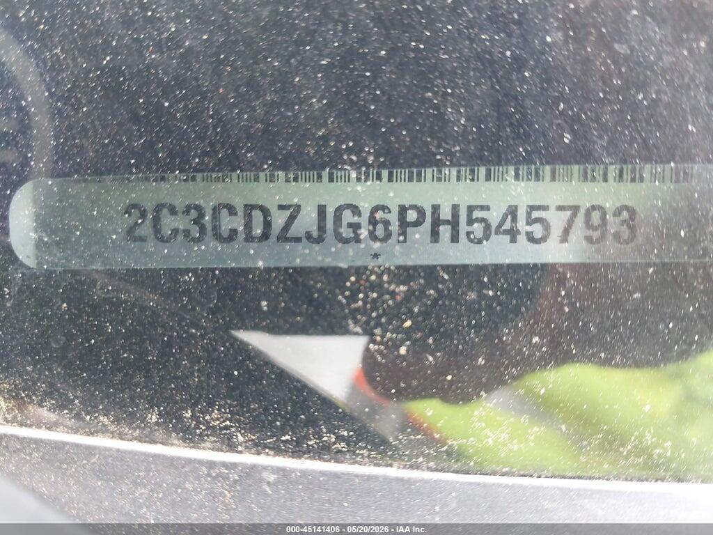 2C3CDZJG6PH545793 2023 DODGE CHALLENGER photo no. 9