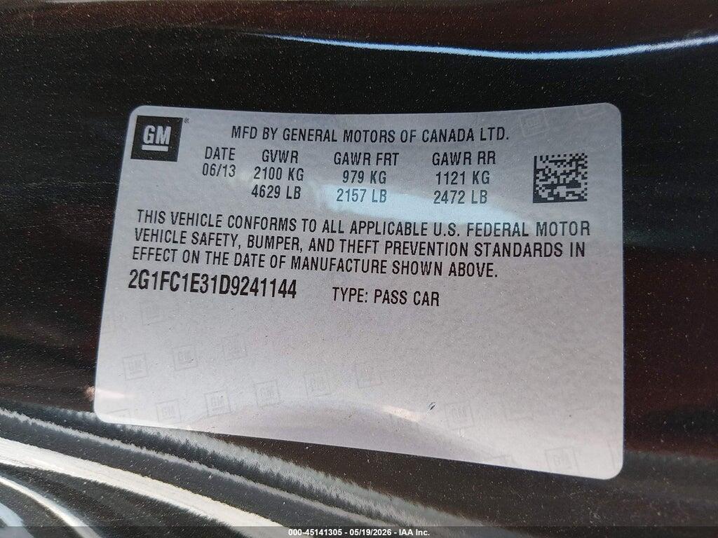 2G1FC1E31D9241144 2013 CHEVROLET CAMARO photo no. 9