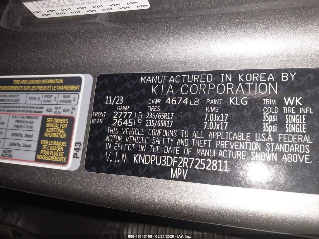 KNDPU3DF2R7252811 2024 KIA SPORTAGE photo no. 9