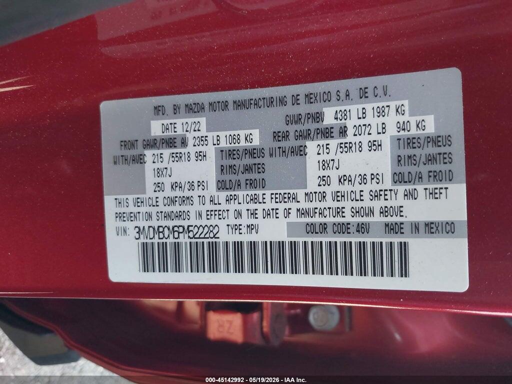 3MVDMBCM6PM522282 2023 MAZDA CX-30 photo no. 9