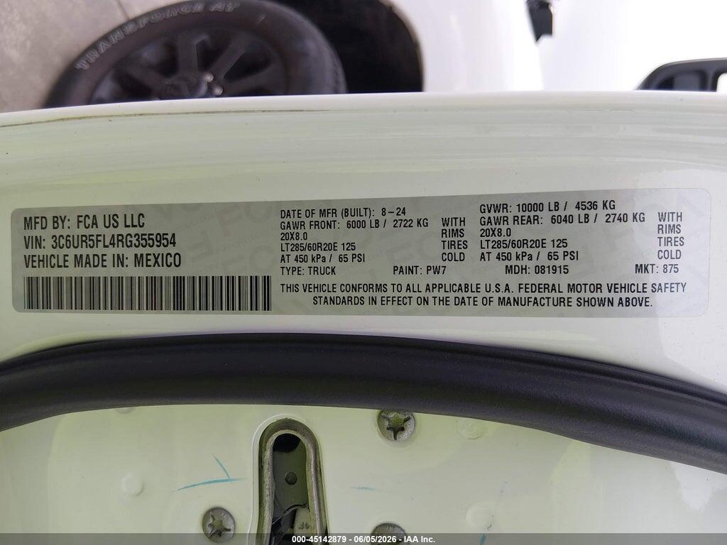 3C6UR5FL4RG355954 2024 RAM 2500 photo no. 9