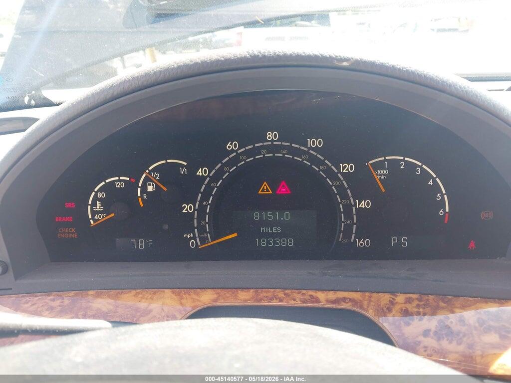 WDBNG75J7YA118028 2000 MERCEDES-BENZ S 500 photo no. 7