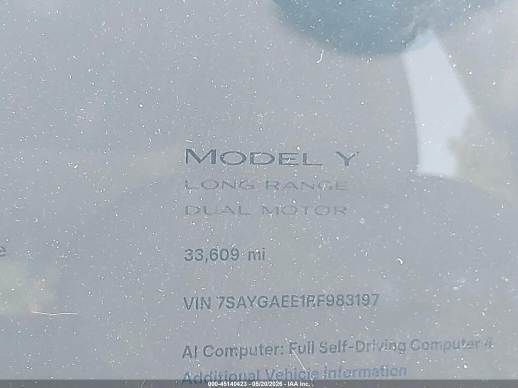 7SAYGAEE1RF983197 2024 TESLA MODEL Y photo no. 7