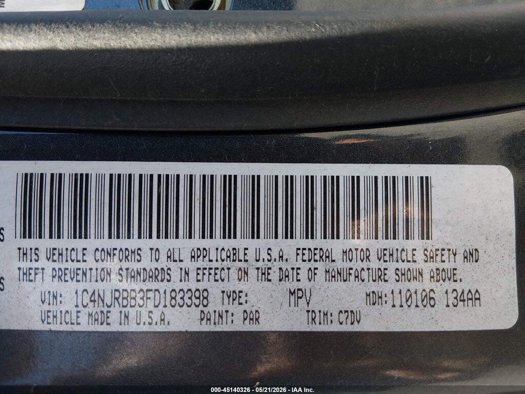 1C4NJRBB3FD183398 2015 JEEP PATRIOT photo no. 9