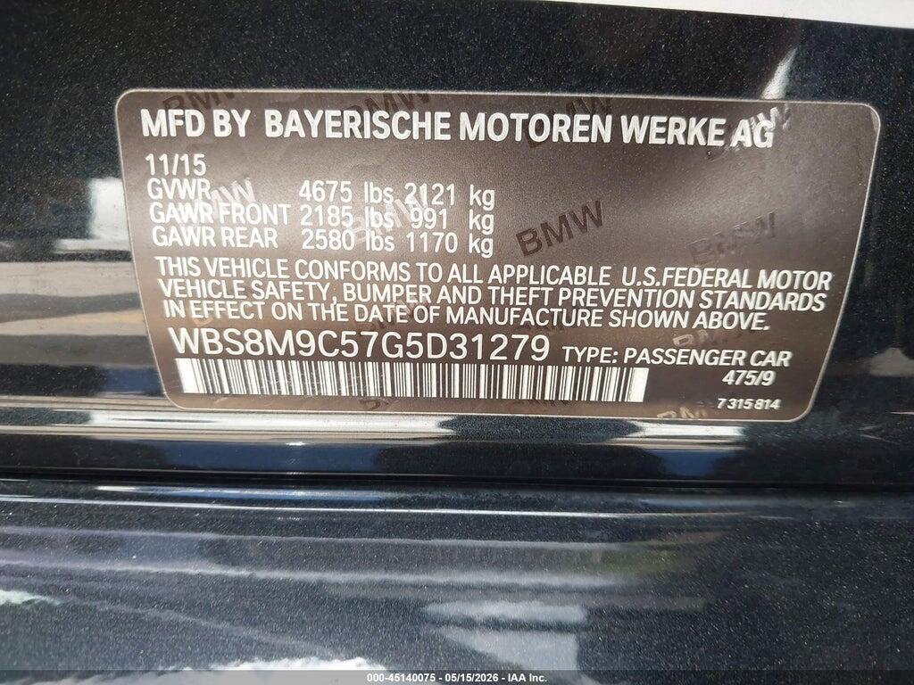 WBS8M9C57G5D31279 2016 BMW M3 photo no. 9