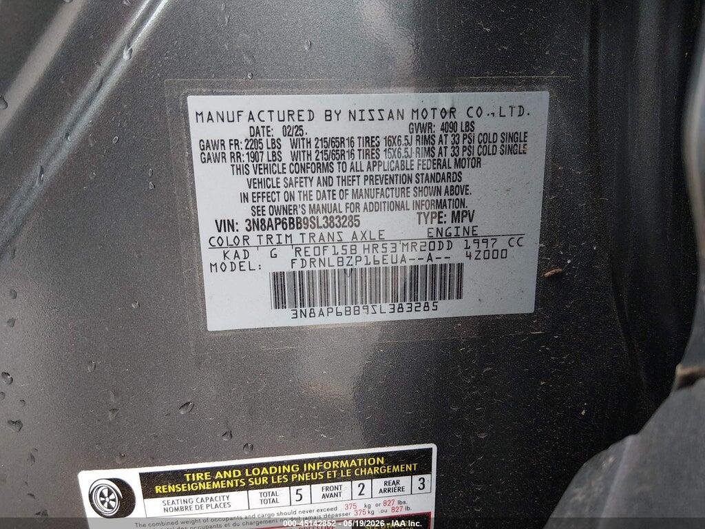 3N8AP6BB9SL383285 2025 NISSAN KICKS photo no. 9