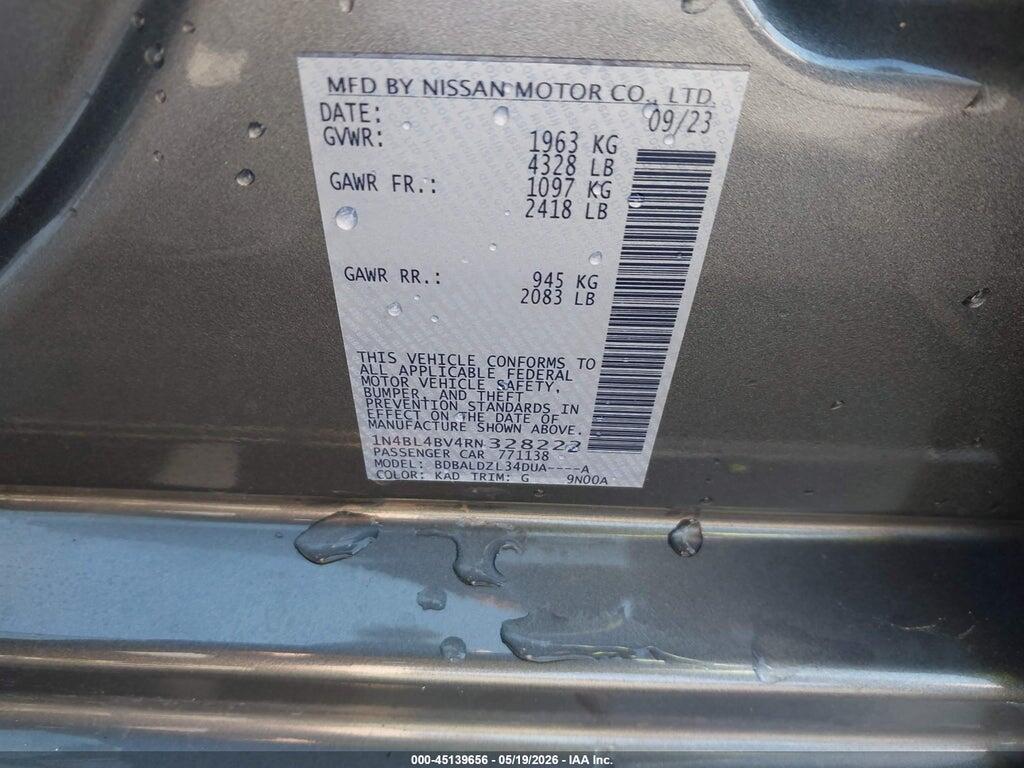 1N4BL4BV4RN328222 2024 NISSAN ALTIMA photo no. 9