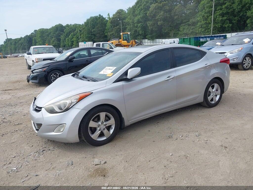 KMHDH4AE4CU305327 2012 HYUNDAI ELANTRA photo no. 2